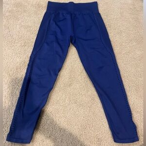 Fabletics blue leggings with cut outs